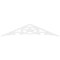 Ekena Millwork Pitch Austin Architectural Grade PVC Gable Pediment, 60"W x 12 1/2"H x 1"P (5/12) GPP060X013X100AUS - alternate 2